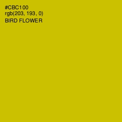 #CBC100 - Bird Flower Color Image